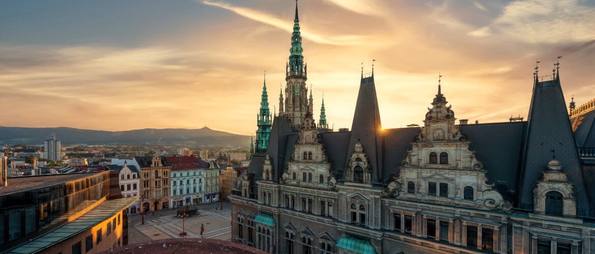 Liberec náměstí Dr. E. Beneše